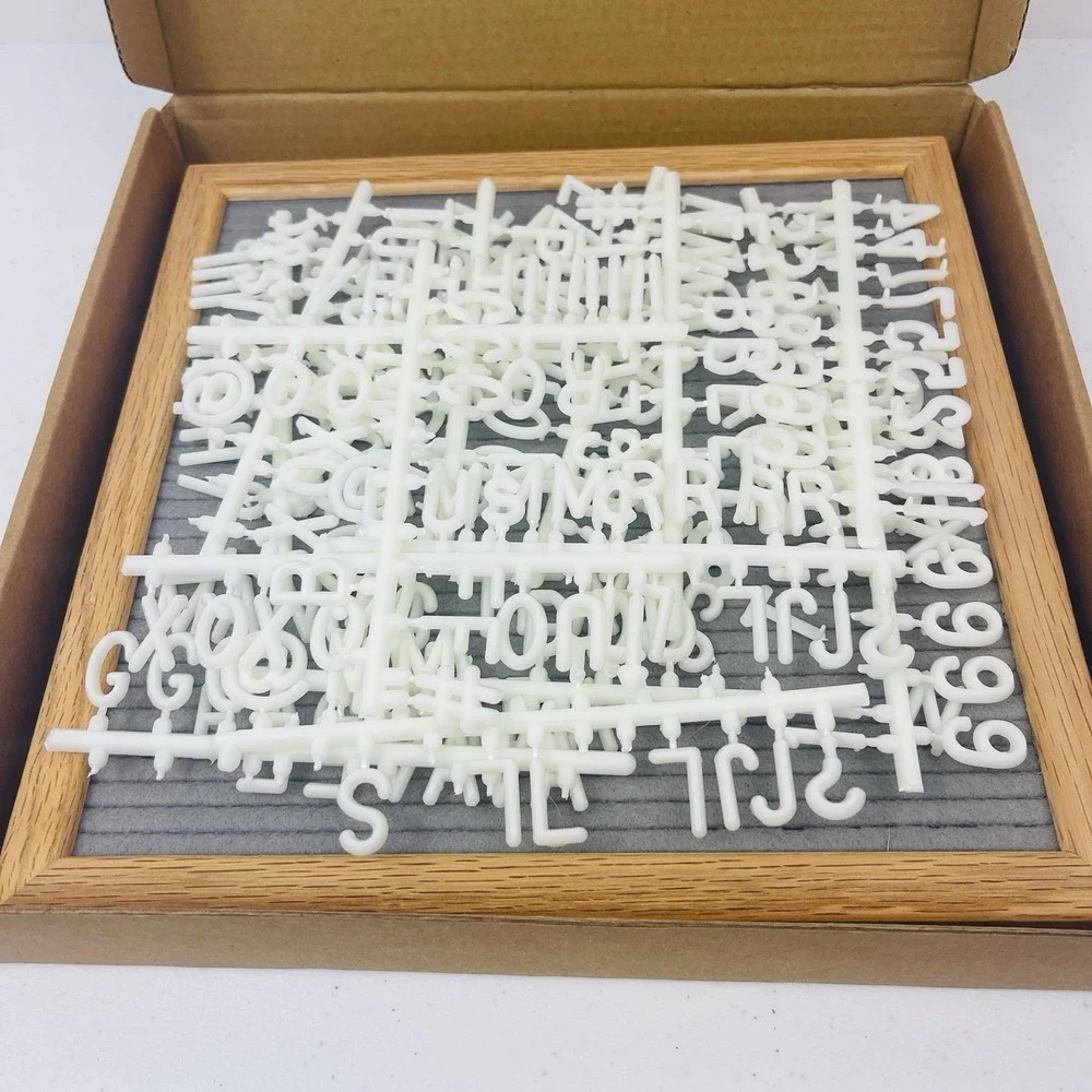Felt Like Sharing Gray Felt Letter Board Changeable 1